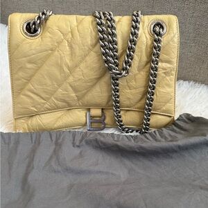 Balenciaga Mustard Quilted Shoulder Bag